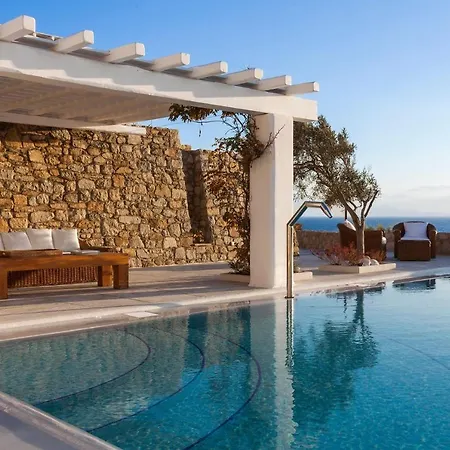 Presidential Mykonos Psarrou Sigma 8 Bedrooms Stunning Sea Views Psarrou Villa Mykonos Town