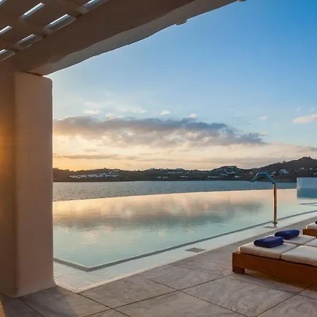 Presidential Mykonos Psarrou Sigma 8 Bedrooms Stunning Sea Views Psarrou 别墅 *