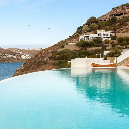 别墅 Presidential Mykonos Psarrou Sigma 8 Bedrooms Stunning Sea Views Psarrou