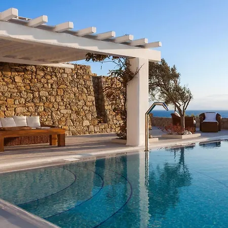 Presidential Mykonos Psarrou Sigma 8 Bedrooms Stunning Sea View 别墅 Mykonos Town